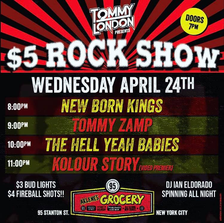 $5 ROCK SHOW at Arlene's Grocery