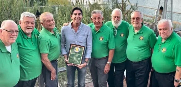 Harley Lippman with Vietnam War veterans from Suffolk County Chapter 11 at private lunch