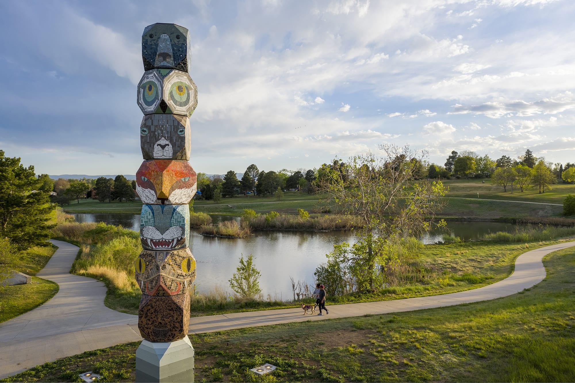 La Valeta public art sculpture in Colorado park landscape for 250: A Celebration of Public Art in the U.S.