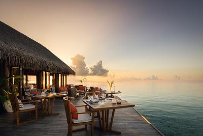 Overwater villas at V Villas Maldives at Mirihi in the South Ari Atoll