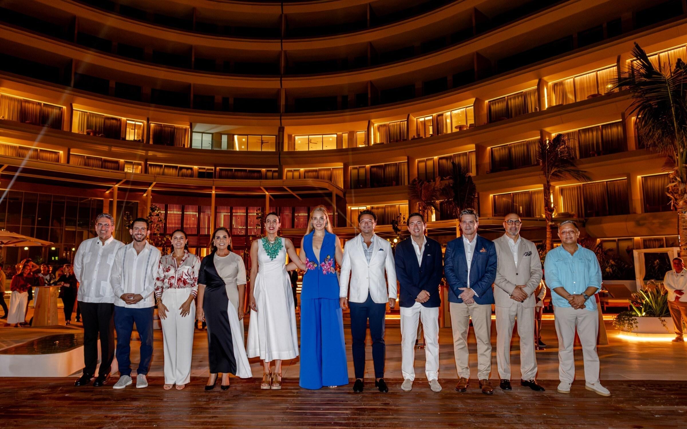 St. Regis Costa Mujeres Resort Cancún ribbon-cutting ceremony with Marriott leaders and Mexican tourism officials